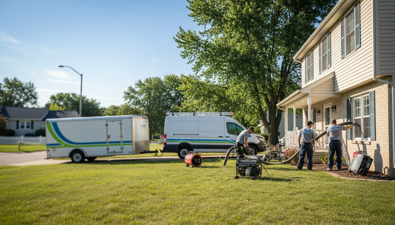 Flooded Basement Restoration And Cleanup With Repair in Holcomb, KS near me